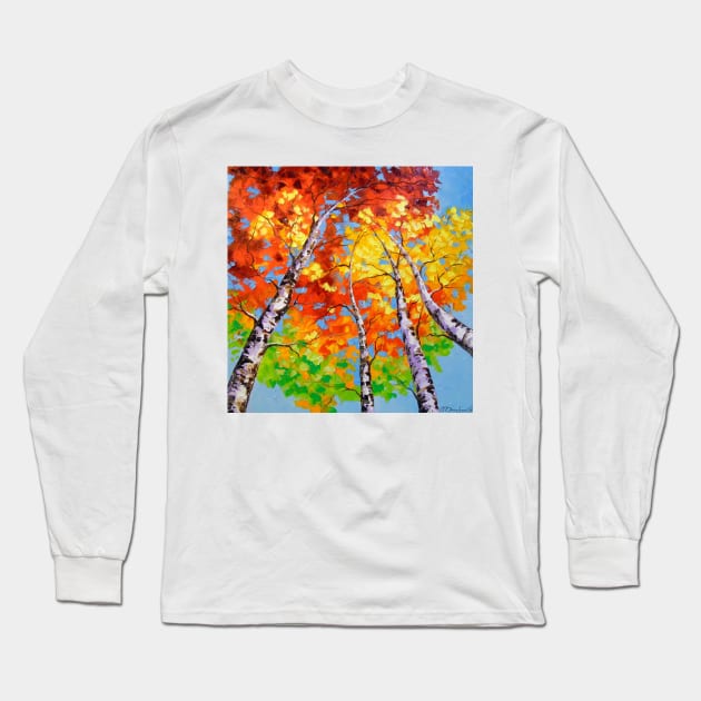 Sky birch Long Sleeve T-Shirt by OLHADARCHUKART